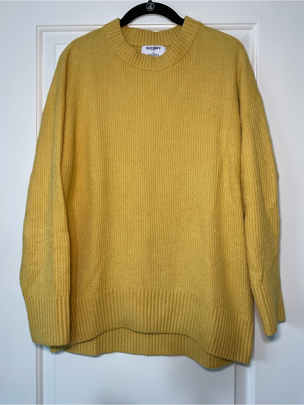 Old Navy Women's Yellow Crewneck Sweater